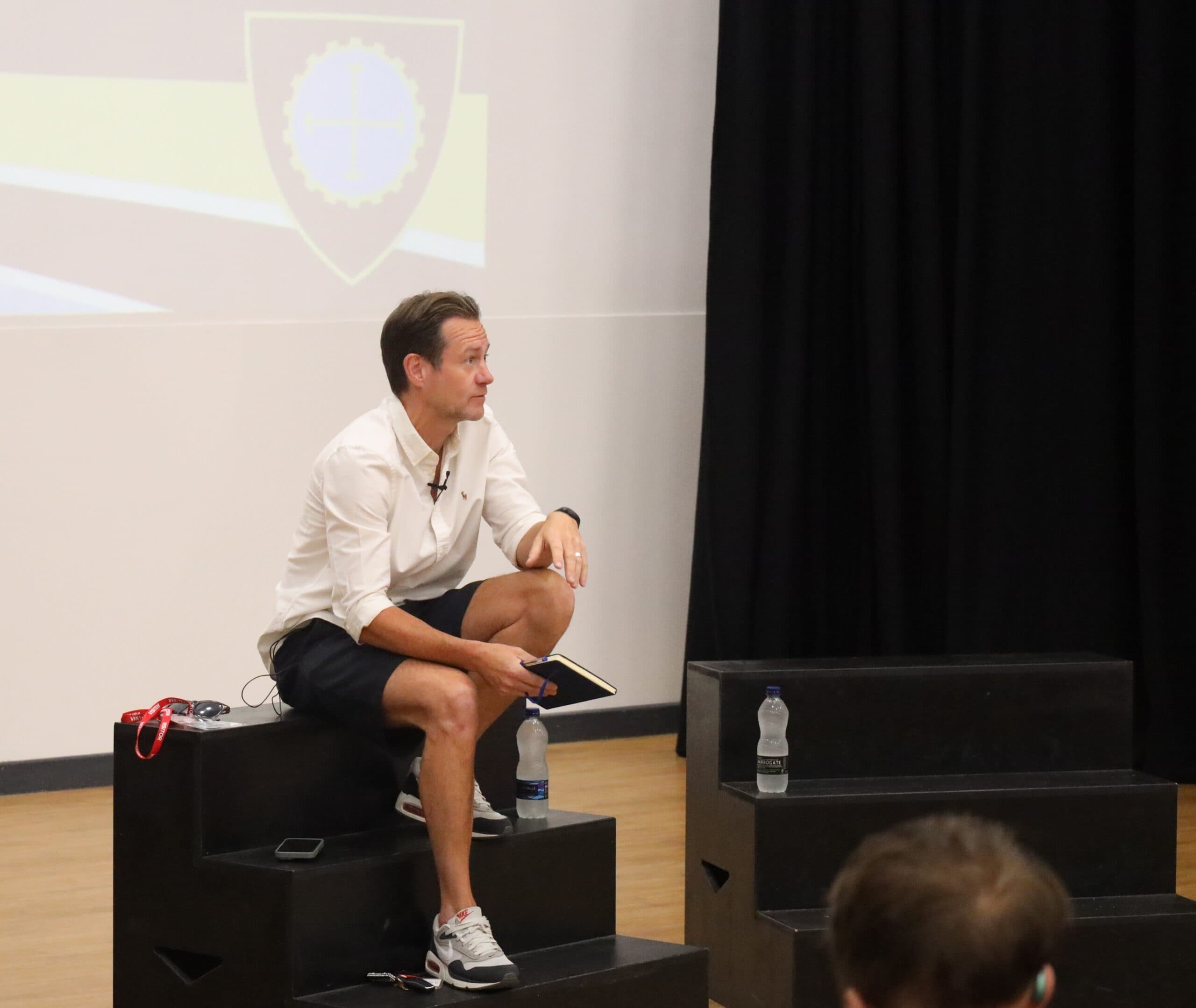 James Mason Encourages Guiseley Students To Show Up And Work Hard