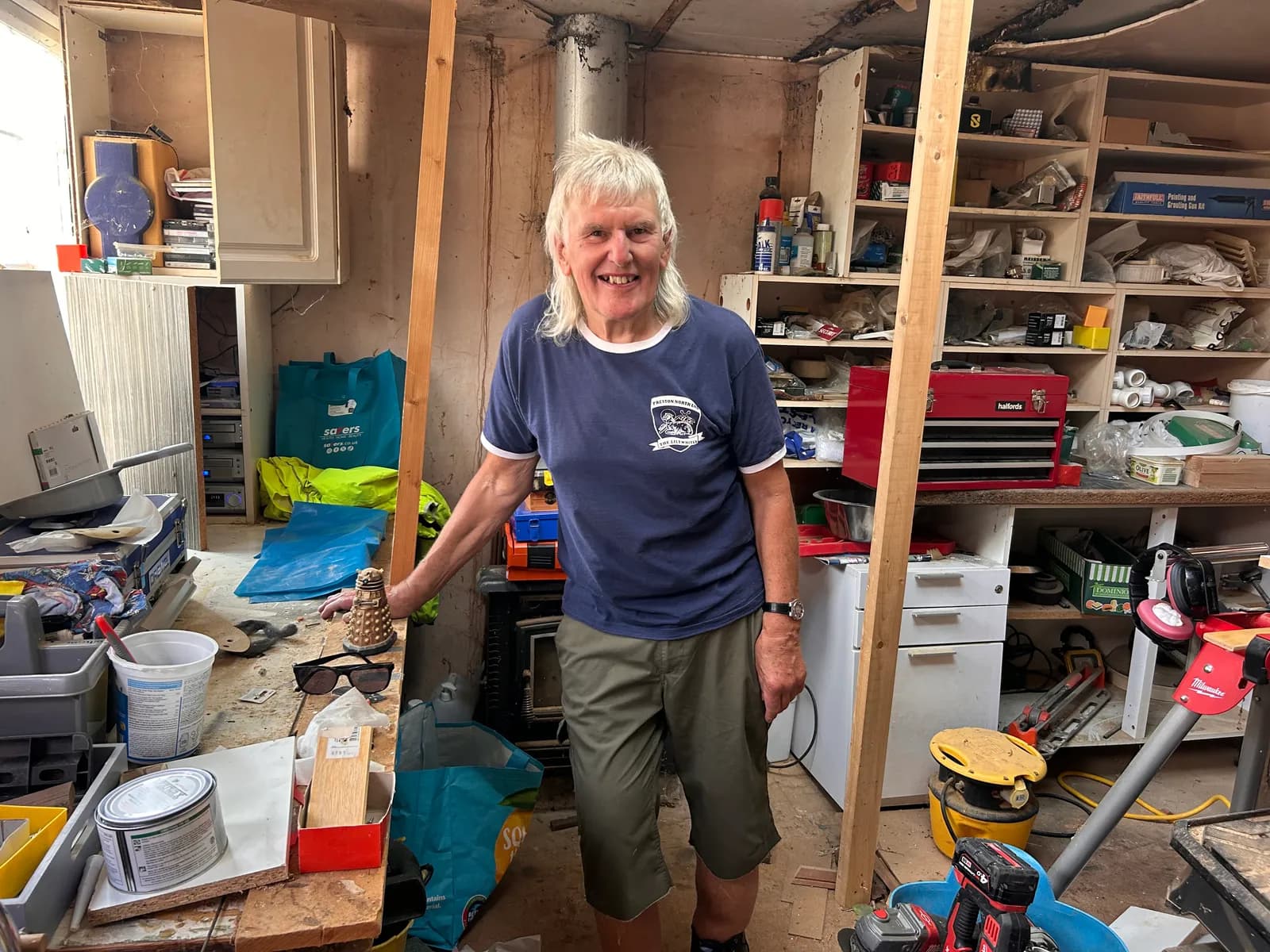 Martin has always liked Doctor Who, and was inspired to recreate a little Dalek figure in his workshop