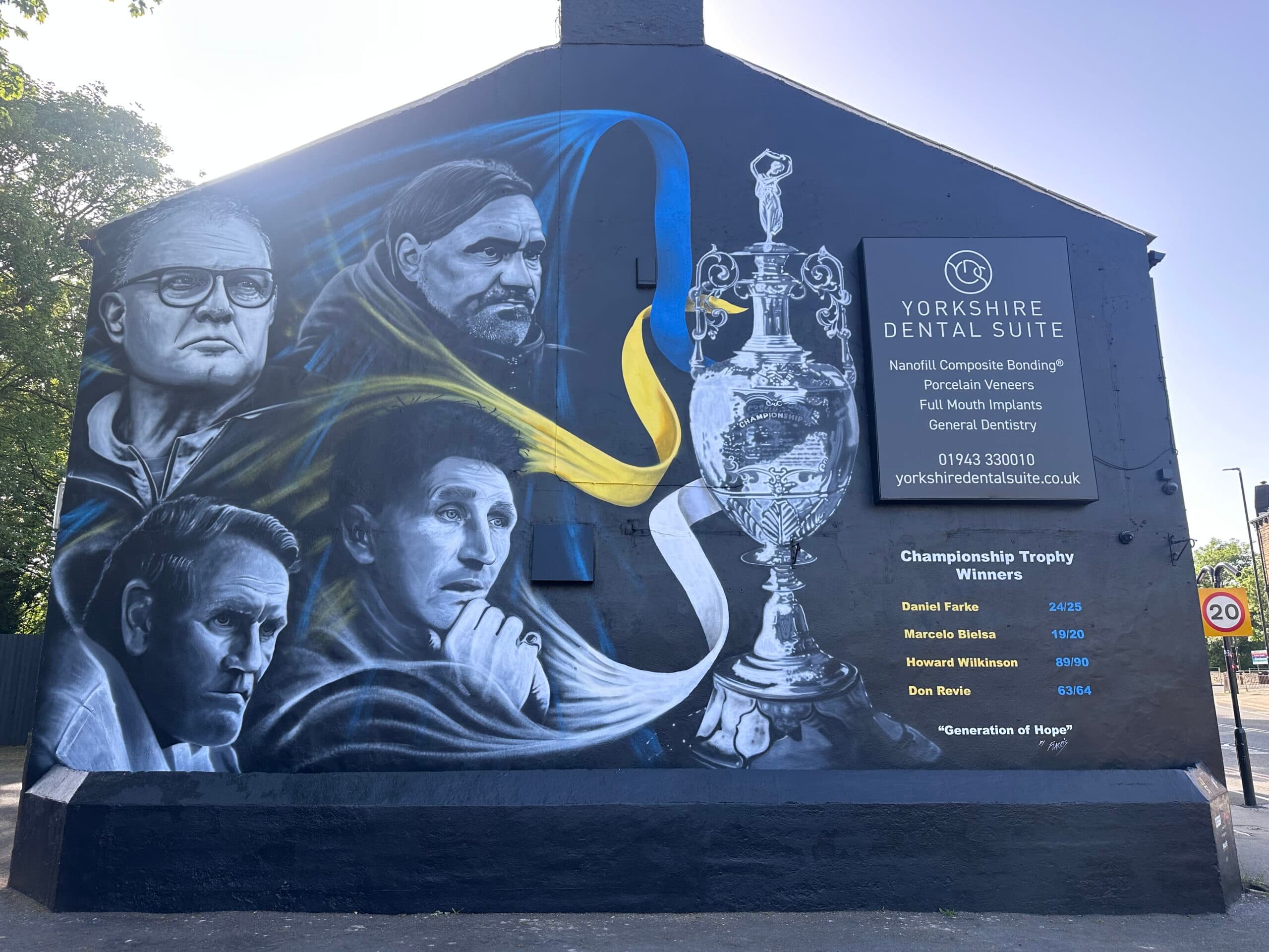 Iconic Leeds United Mural Restored at Guiseley Landmark