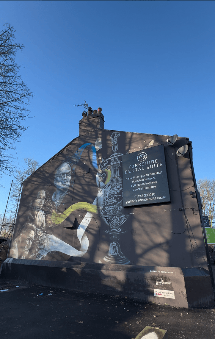 Community Landmark Restored: Yorkshire Dental Suite Safeguards Guiseley’s Iconic Leeds United Artwork